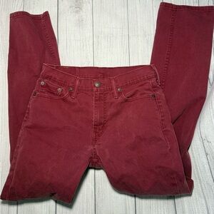 Levi's Women's Straight Leg Jeans - Burgundy